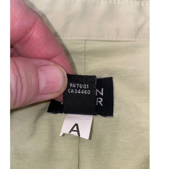 EILEEN FISHER Cotton Twill Coat in a Soft Green - Size M - Unique Duster Coat - Picture 11 of 11